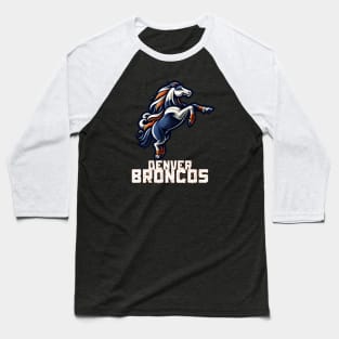 POWER HORSE DENVER BRONCOS Baseball T-Shirt